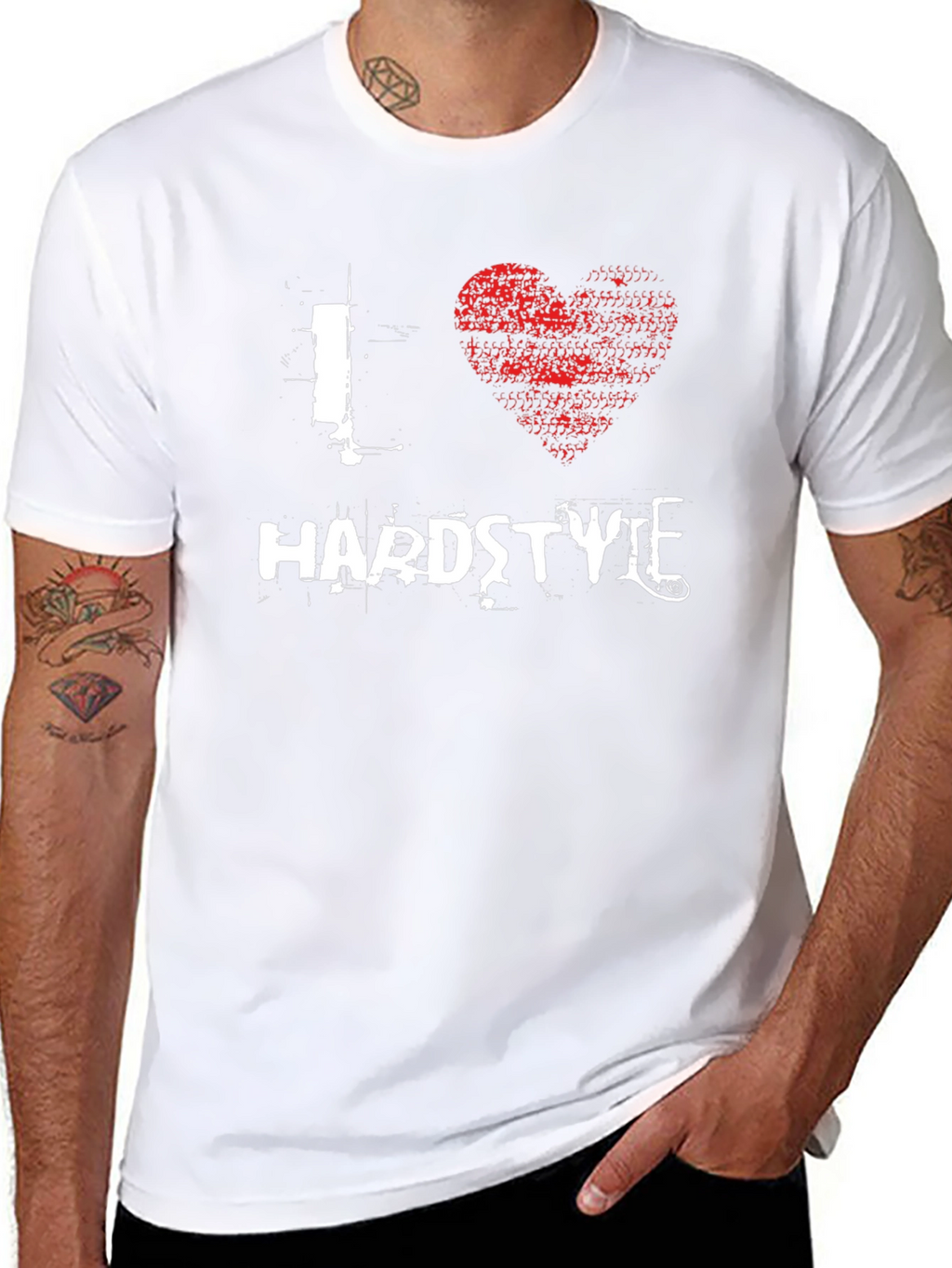 I Love Hardstyle T-Shirt Black Graphic Tee