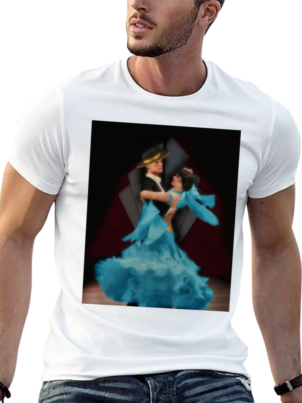 Dancing Couple Graphic Tee - Ballroom Style