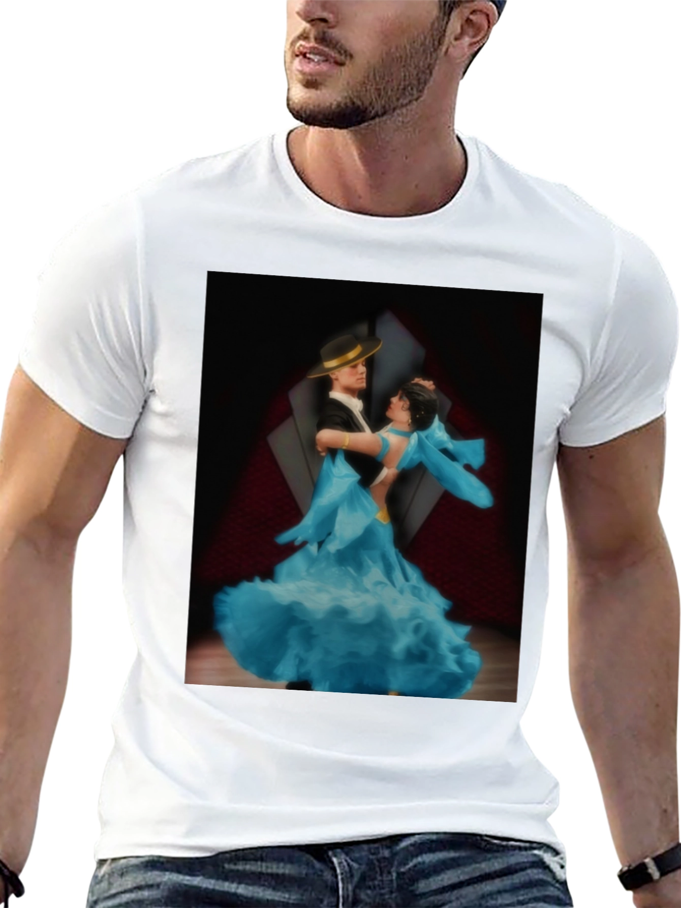 Dancing Couple Graphic Tee - Ballroom Style