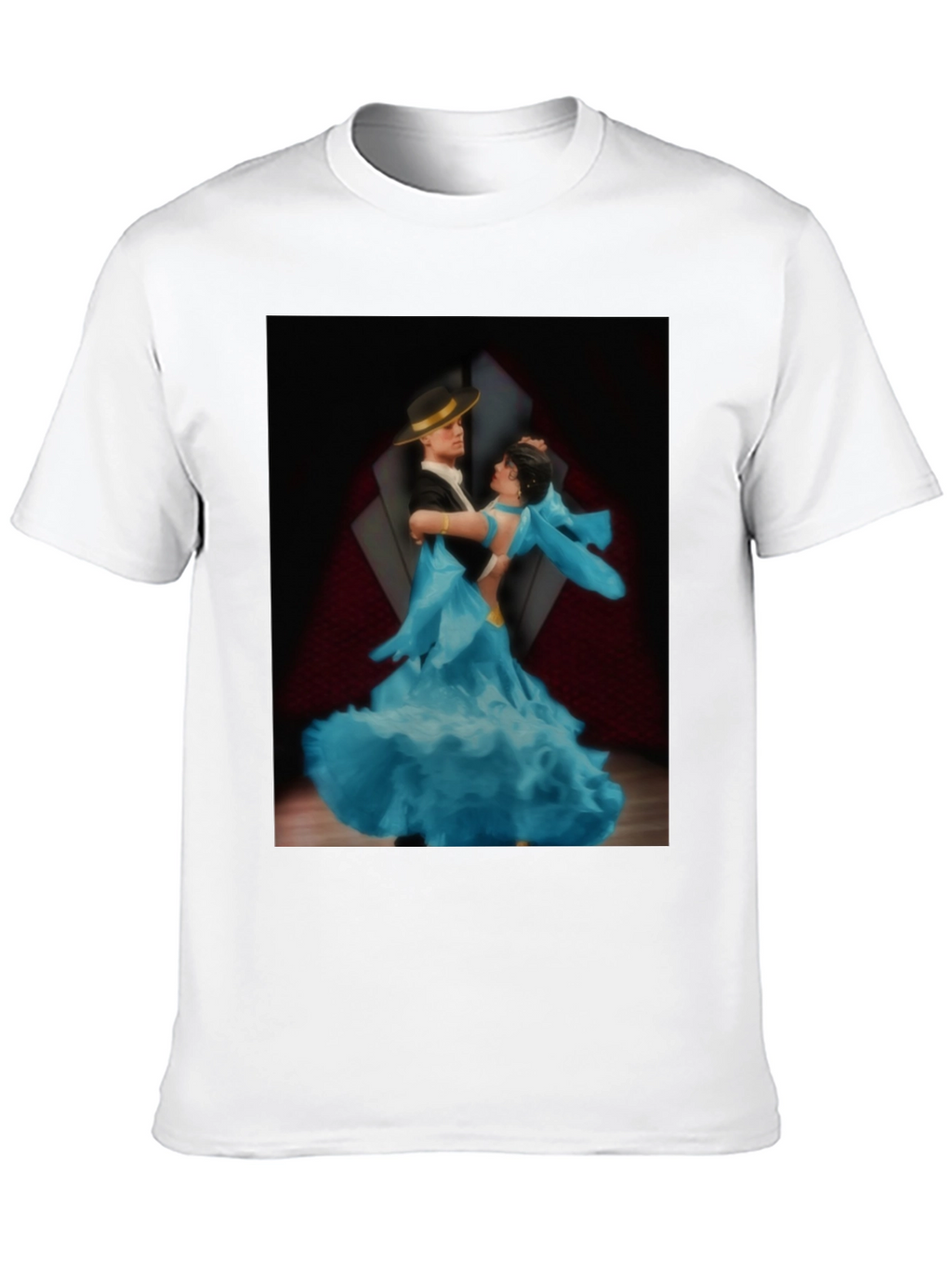 Dancing Couple Graphic Tee - Ballroom Style