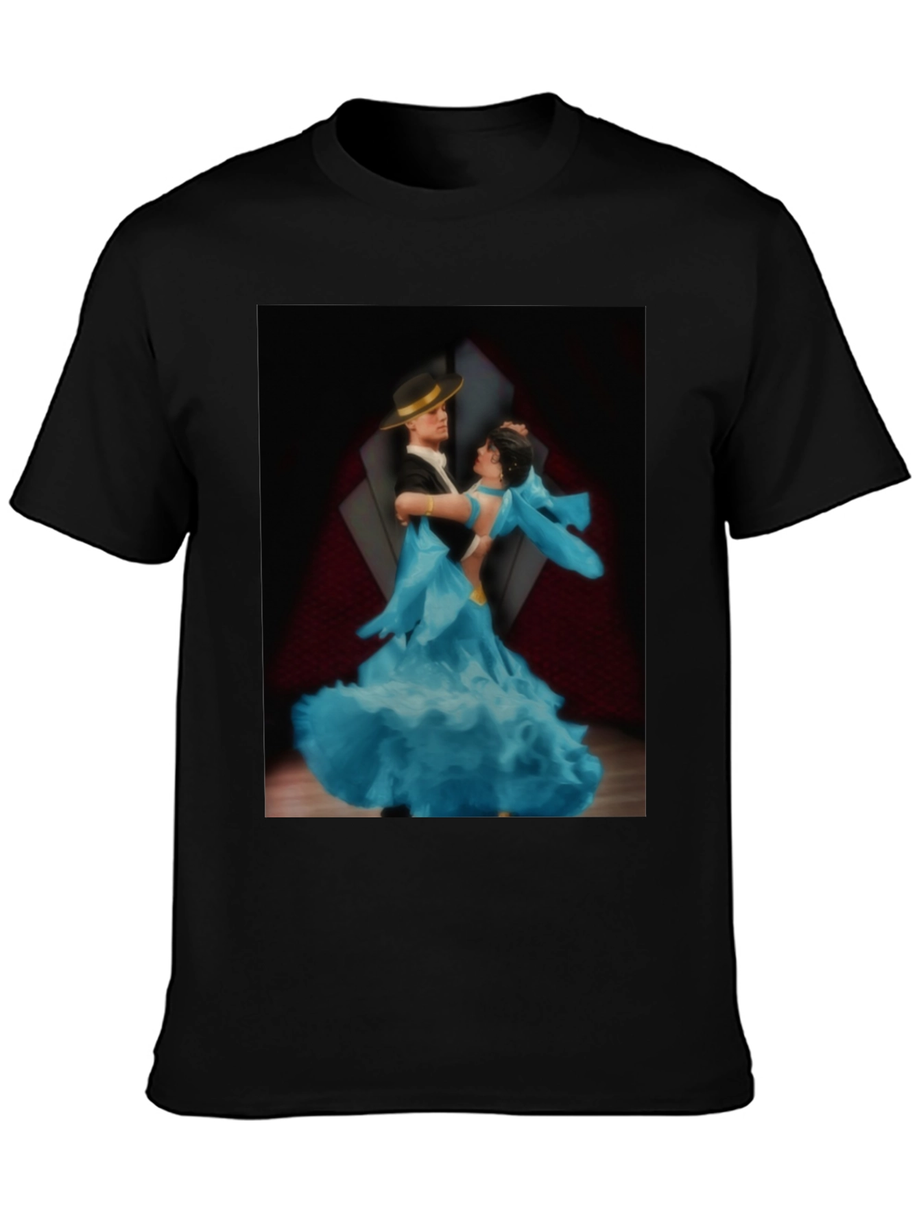 Dancing Couple Graphic Tee - Ballroom Style