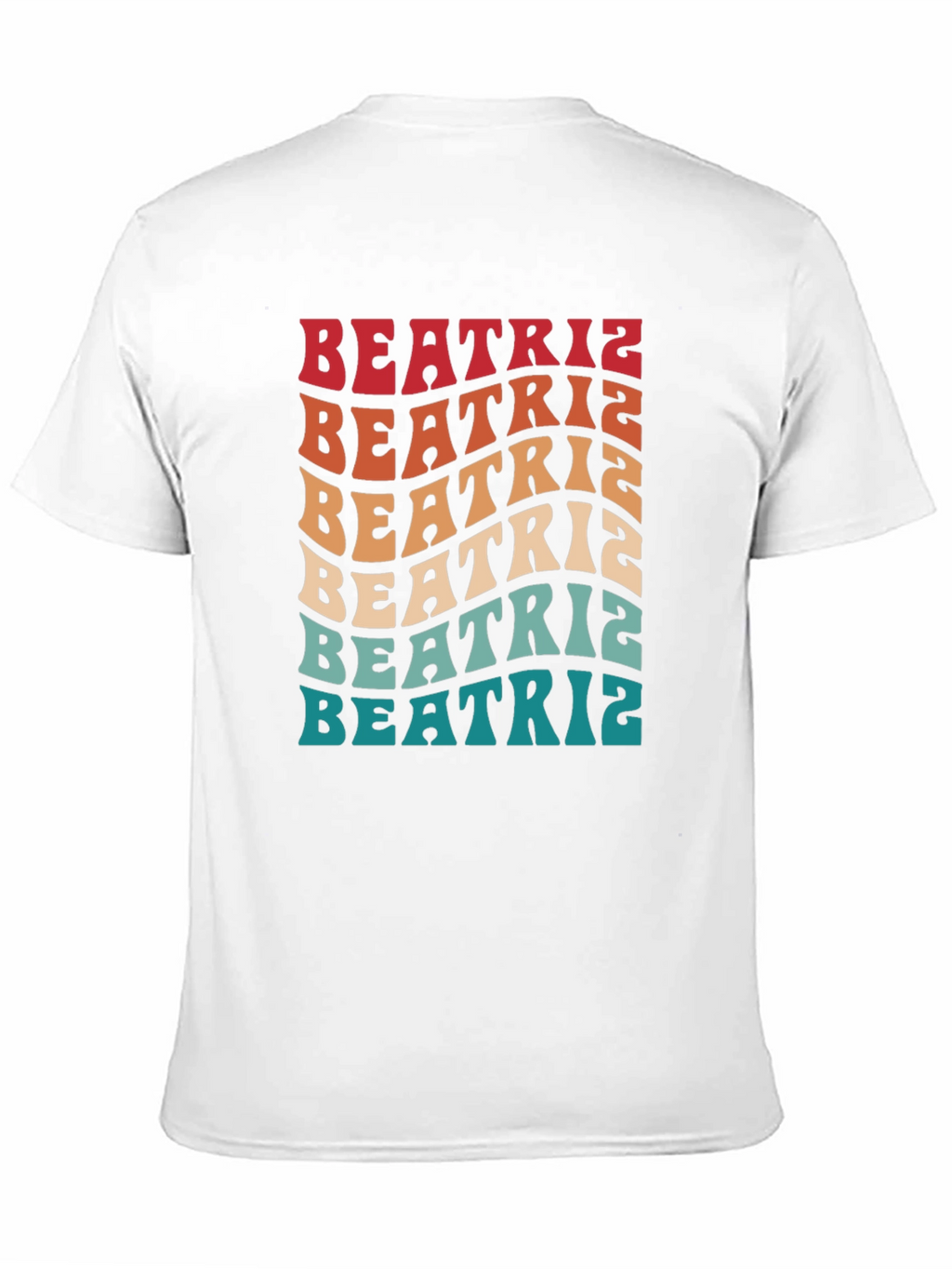 Beatriz Retro Wavy Text T-Shirt