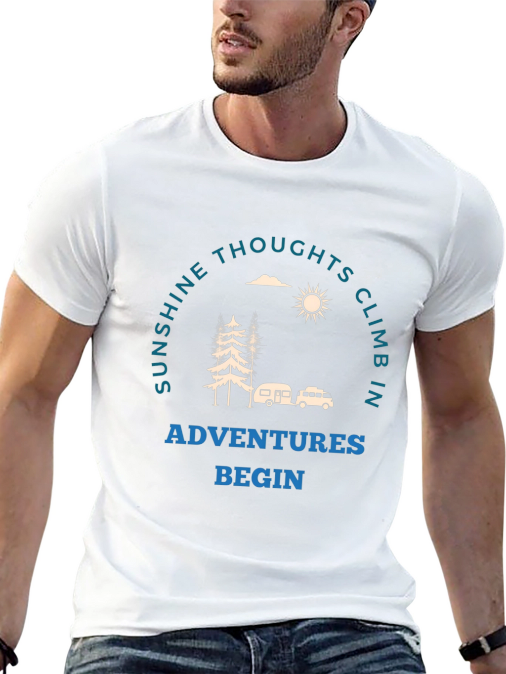 Adventure Begins Graphic T-Shirt