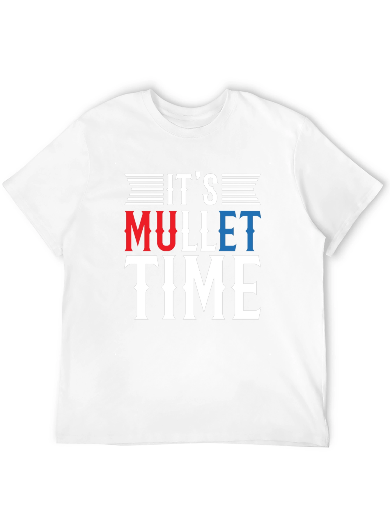 Its Mullet Time Black T-Shirt