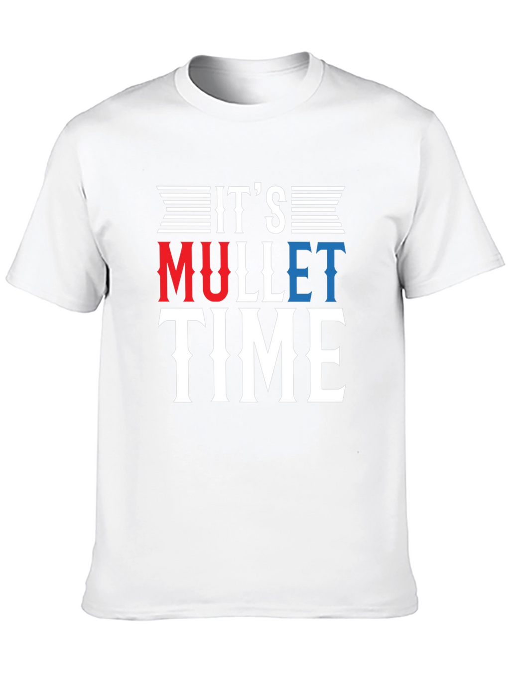 Its Mullet Time Black T-Shirt