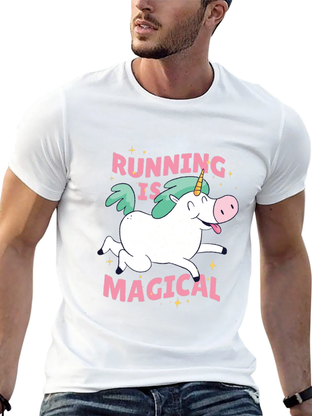 Running is Magical Unicorn T-Shirt