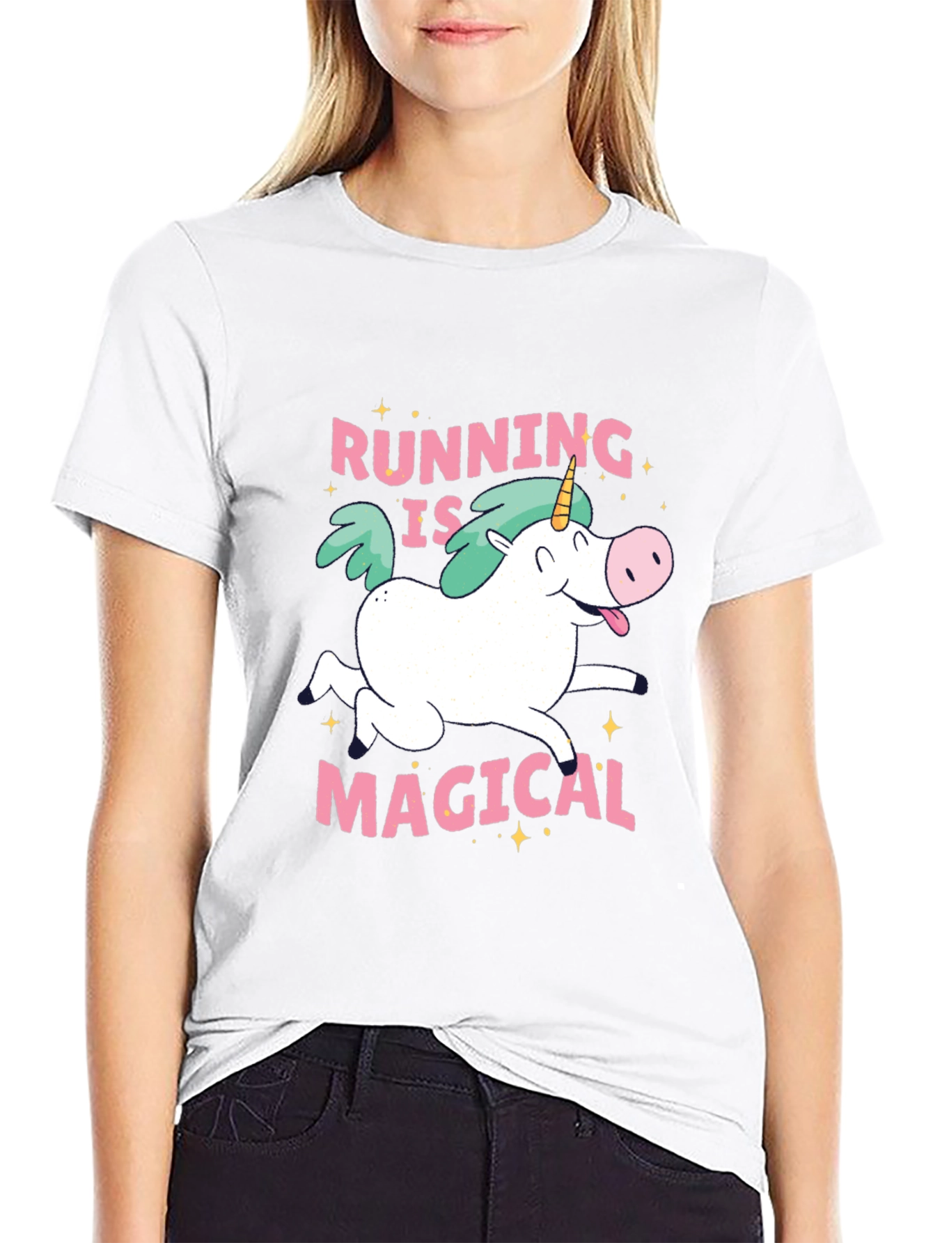 Running is Magical Unicorn T-Shirt