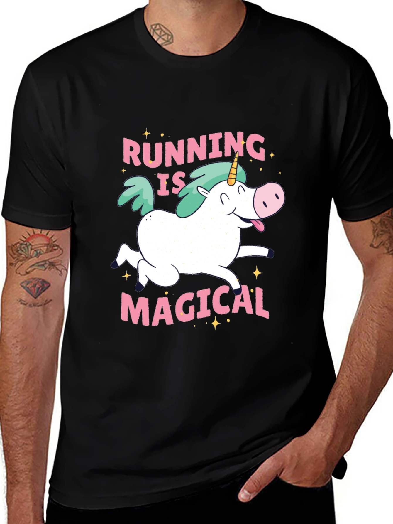 Running is Magical Unicorn T-Shirt