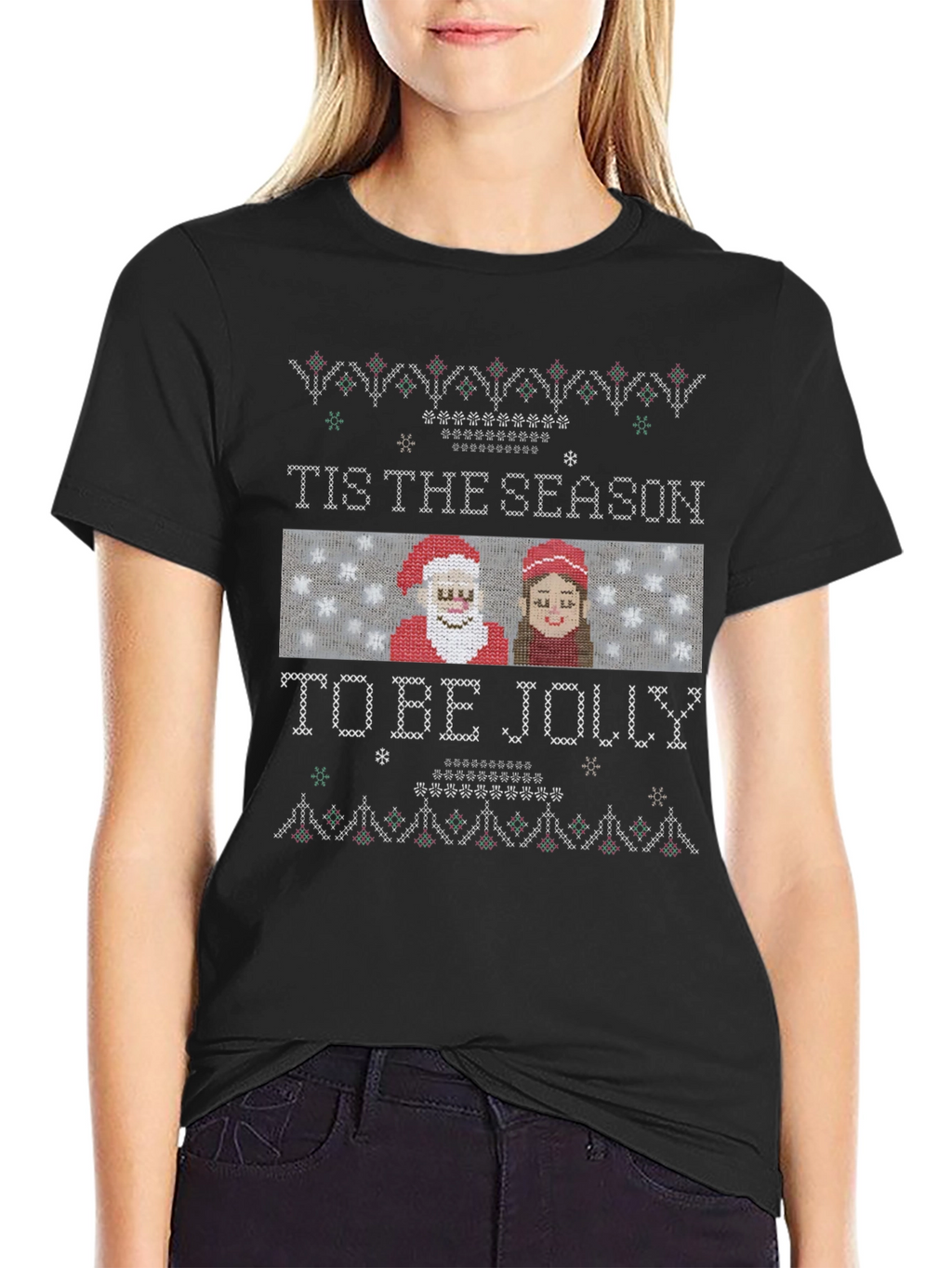 Tis The Season To Be Jolly Christmas Graphic Tee