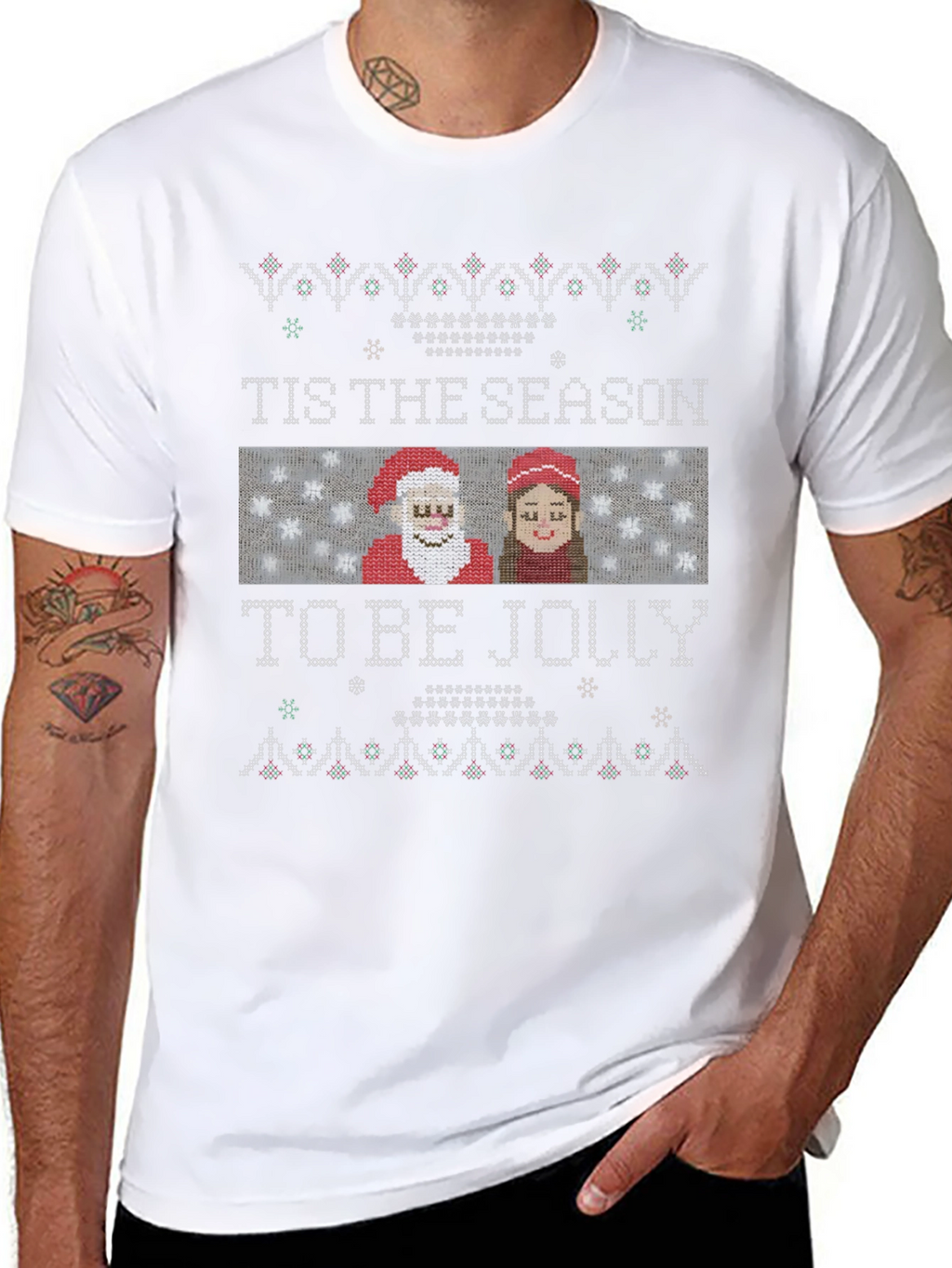 Tis The Season To Be Jolly Christmas Graphic Tee