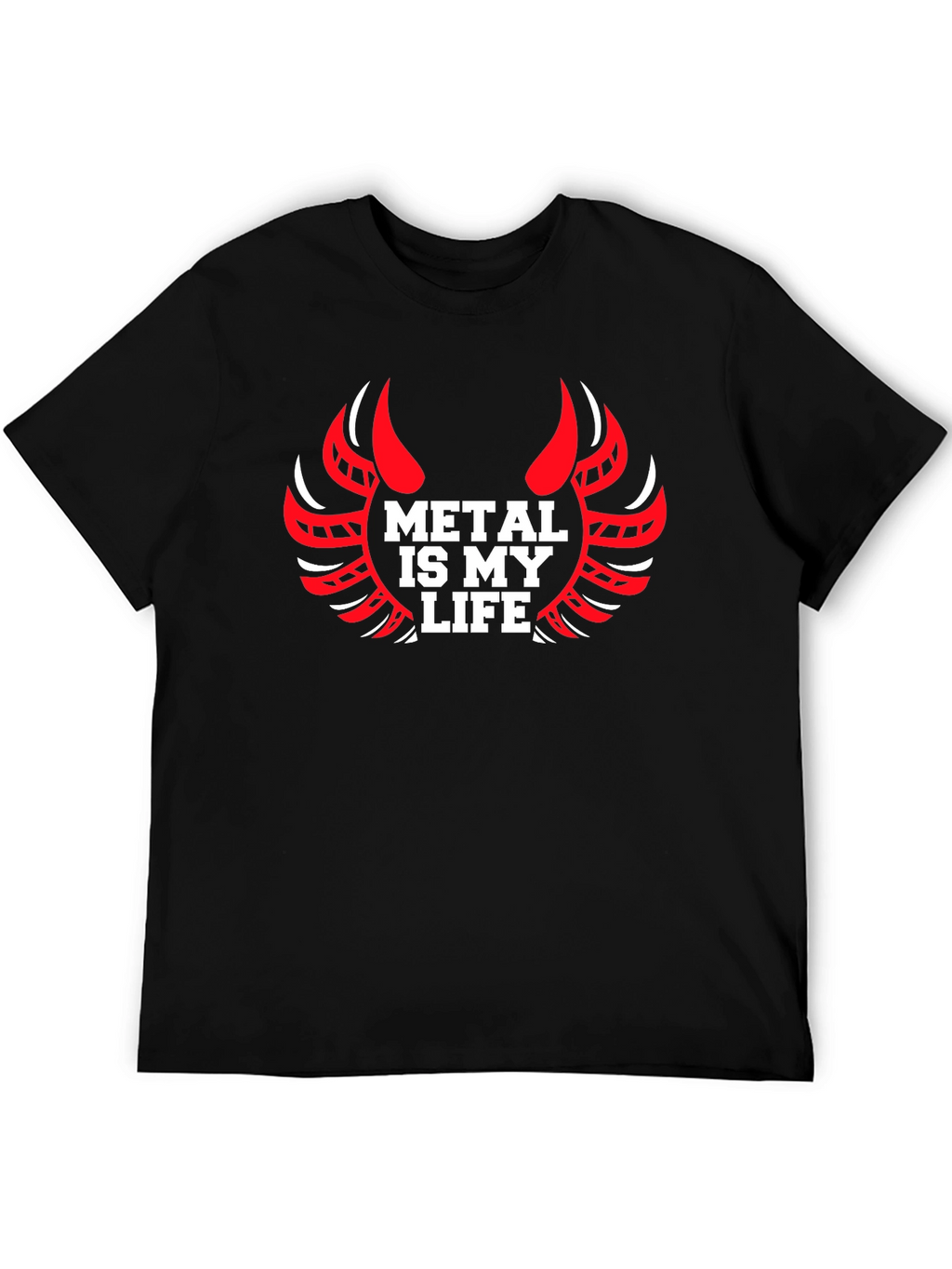 Metal is My Life Graphic Tee - Black
