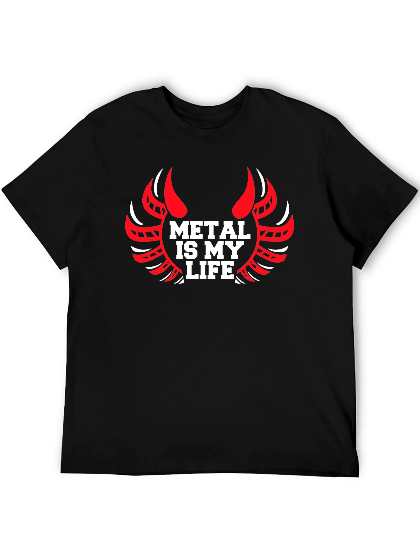 Metal is My Life Graphic Tee - Black