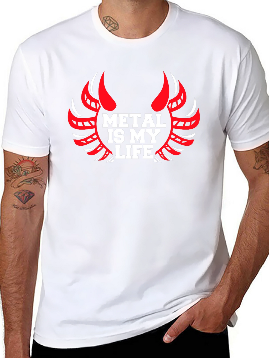 Metal is My Life Graphic Tee - Black