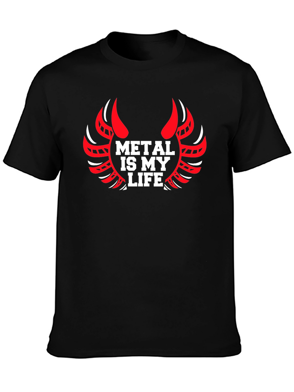 Metal is My Life Graphic Tee - Black