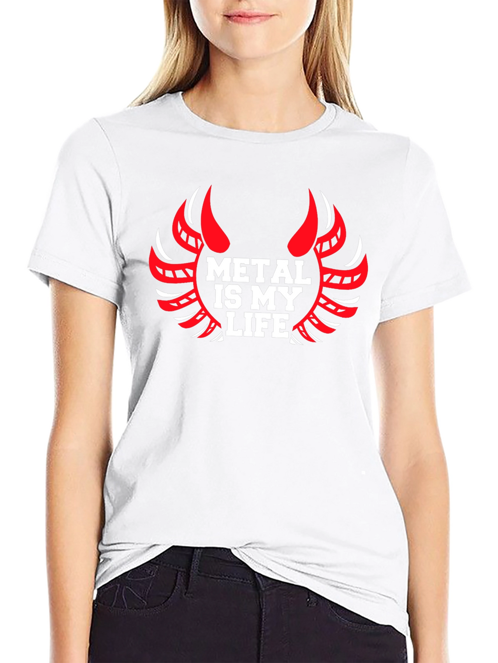Metal is My Life Graphic Tee - Black