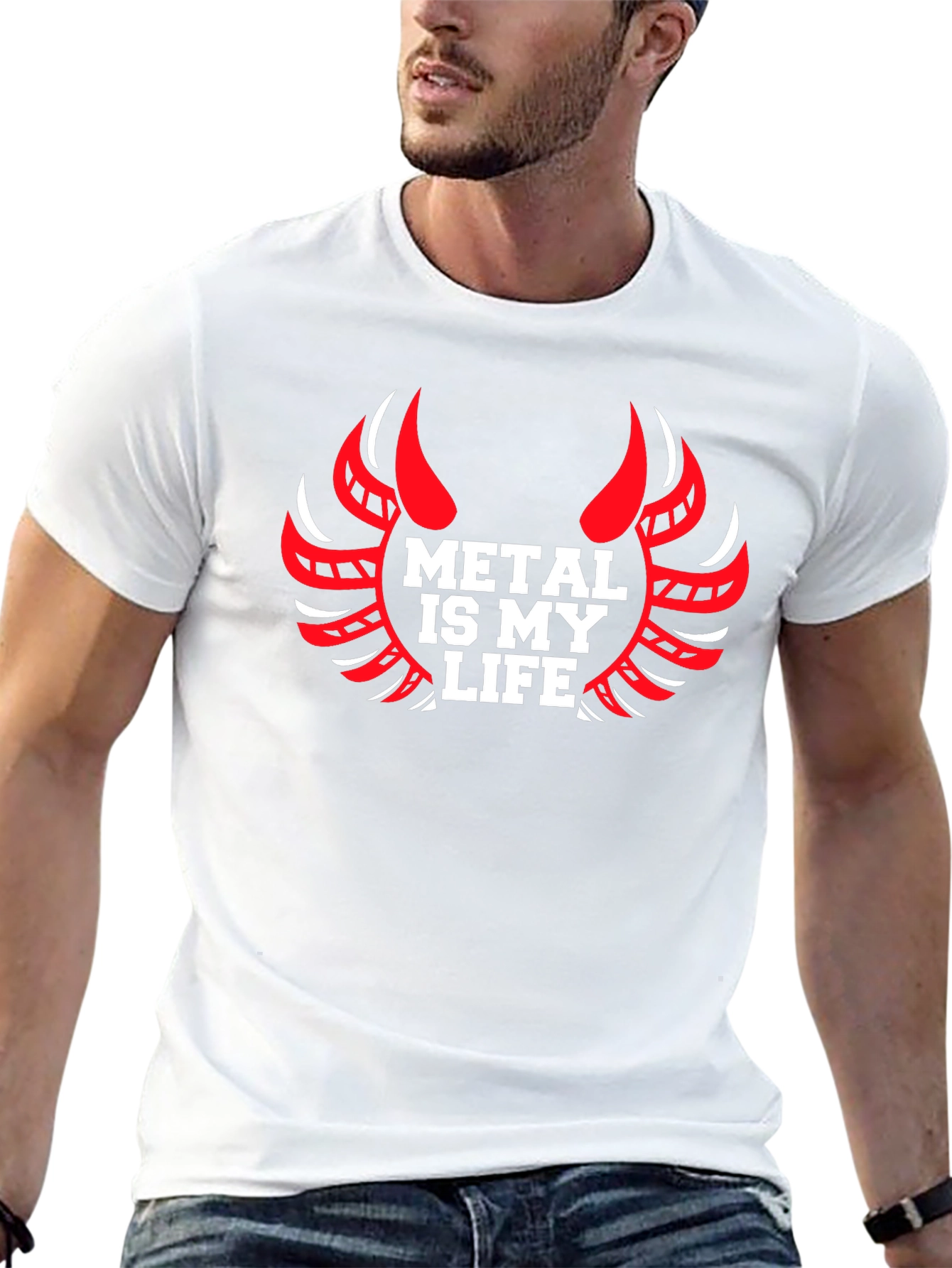 Metal is My Life Graphic Tee - Black