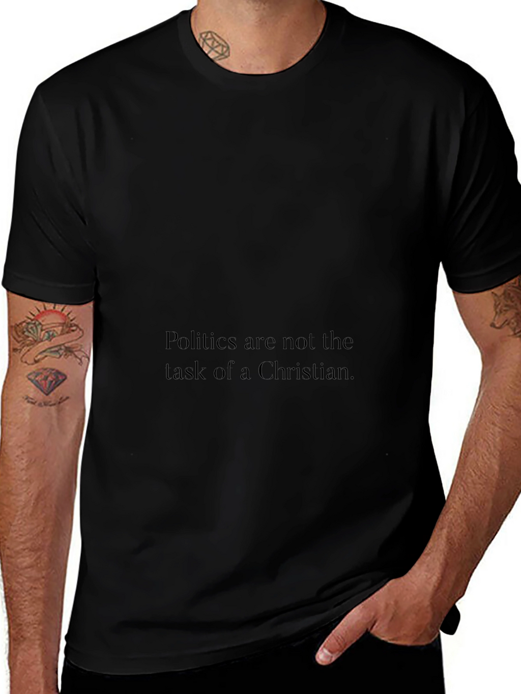 Politics Arent a Christians Task Graphic Tee