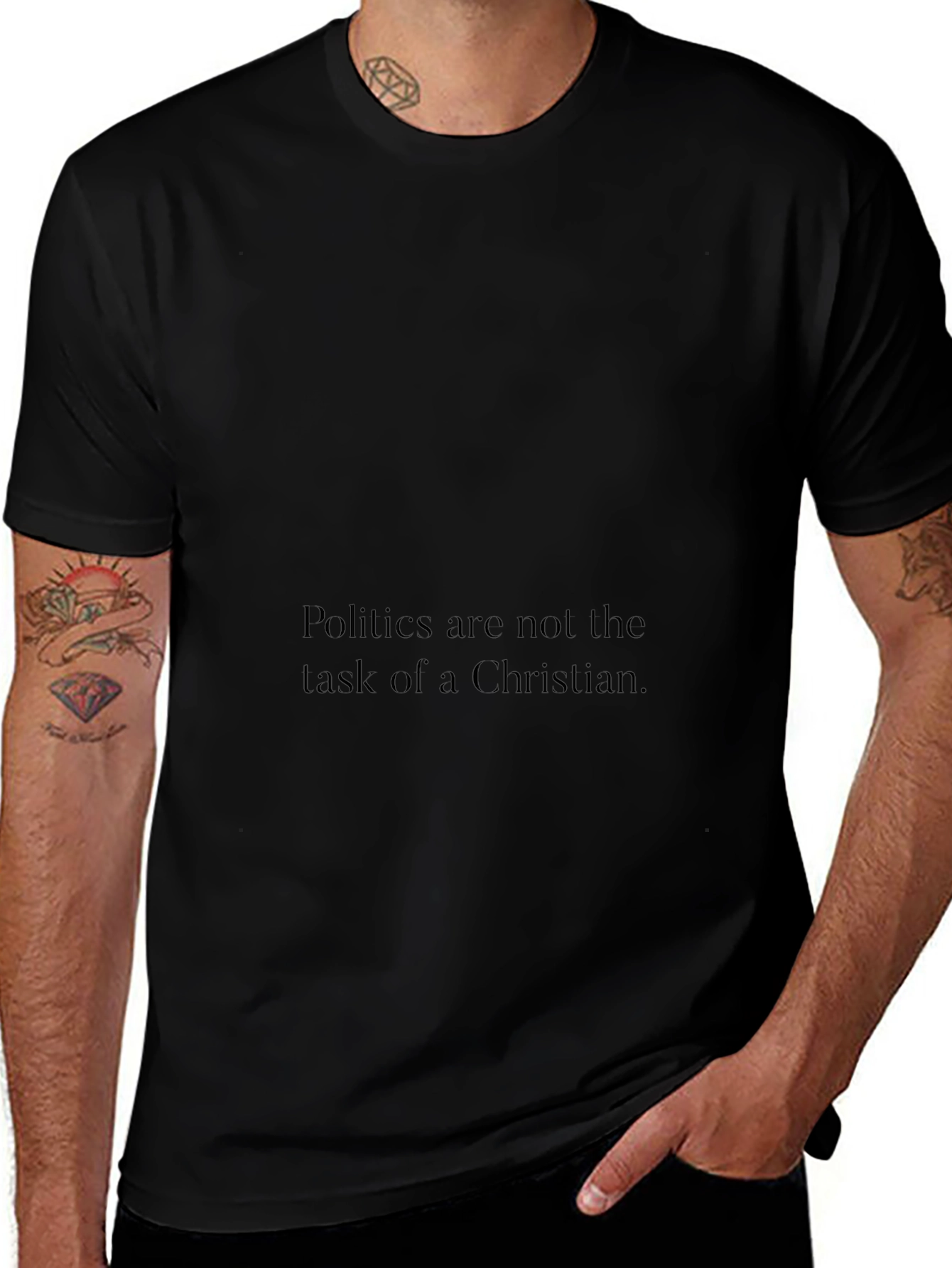 Politics Arent a Christians Task Graphic Tee