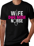 Wife Dog Mom Nurse T-Shirt
