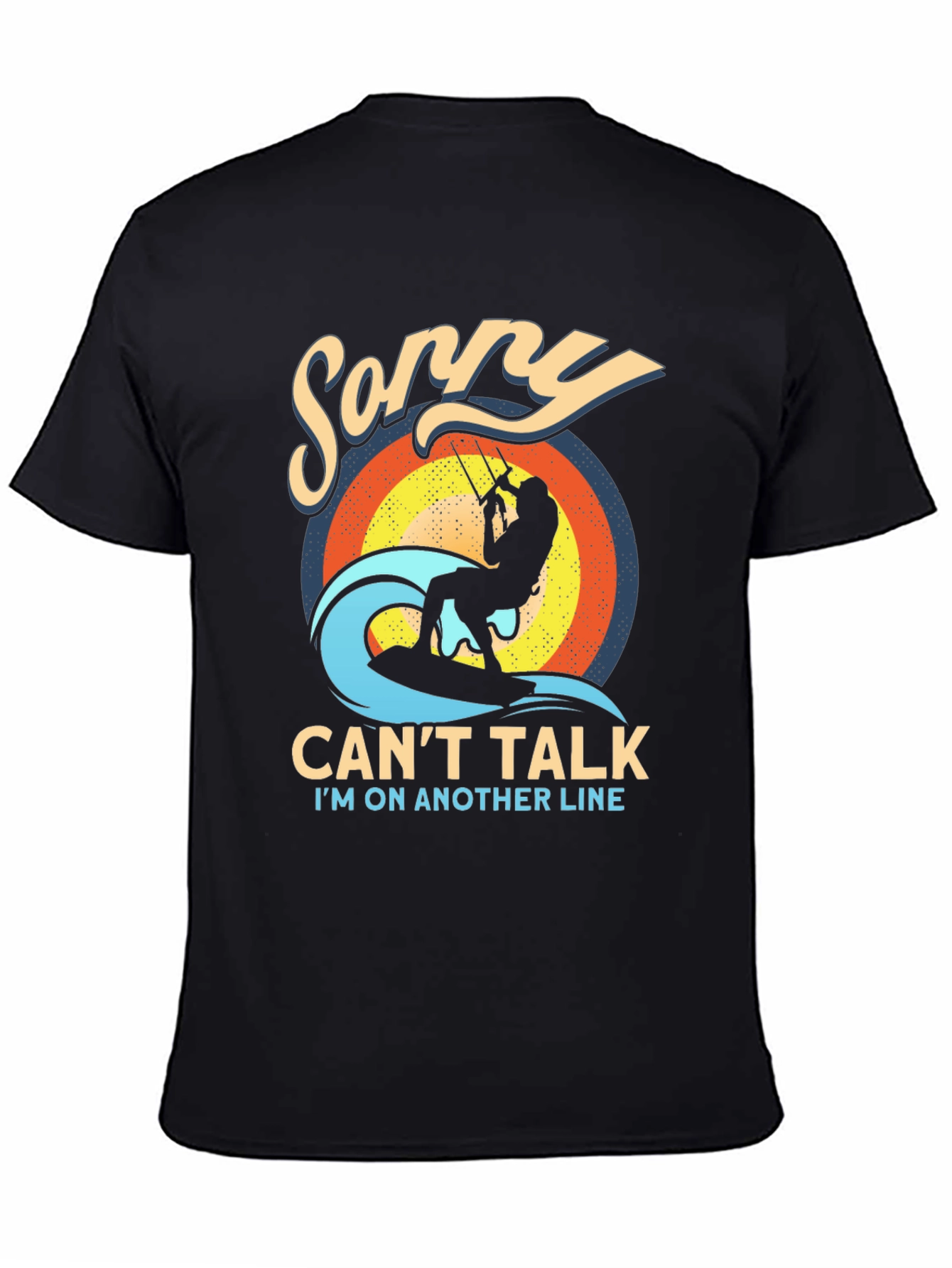 Sorry Cant Talk Kitesurfing T-Shirt