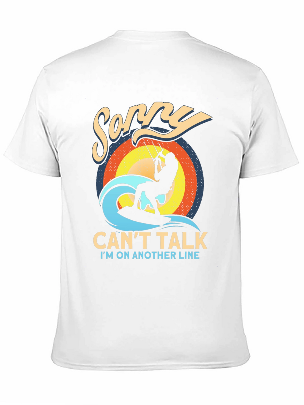 Sorry Cant Talk Kitesurfing T-Shirt