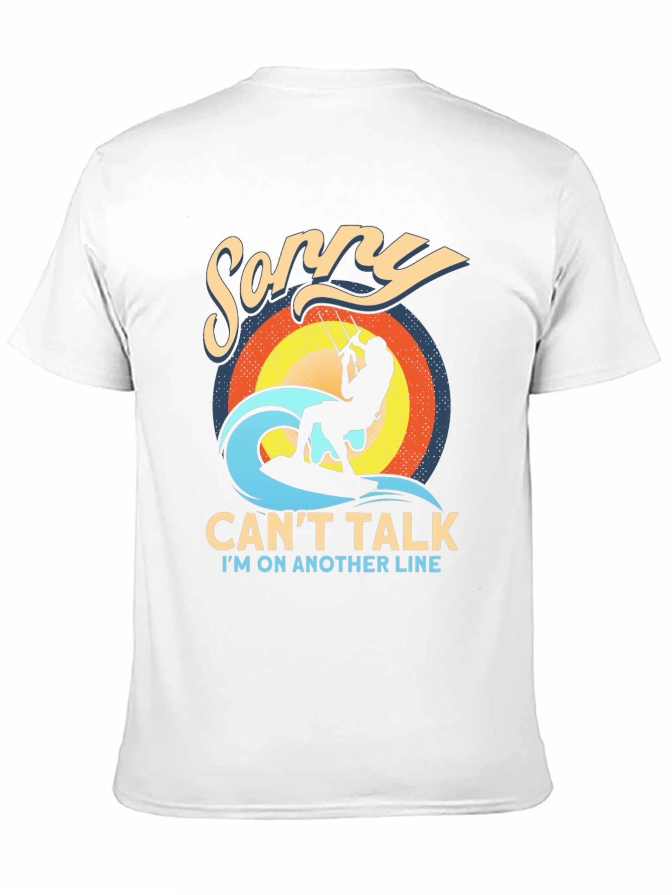 Sorry Cant Talk Kitesurfing T-Shirt