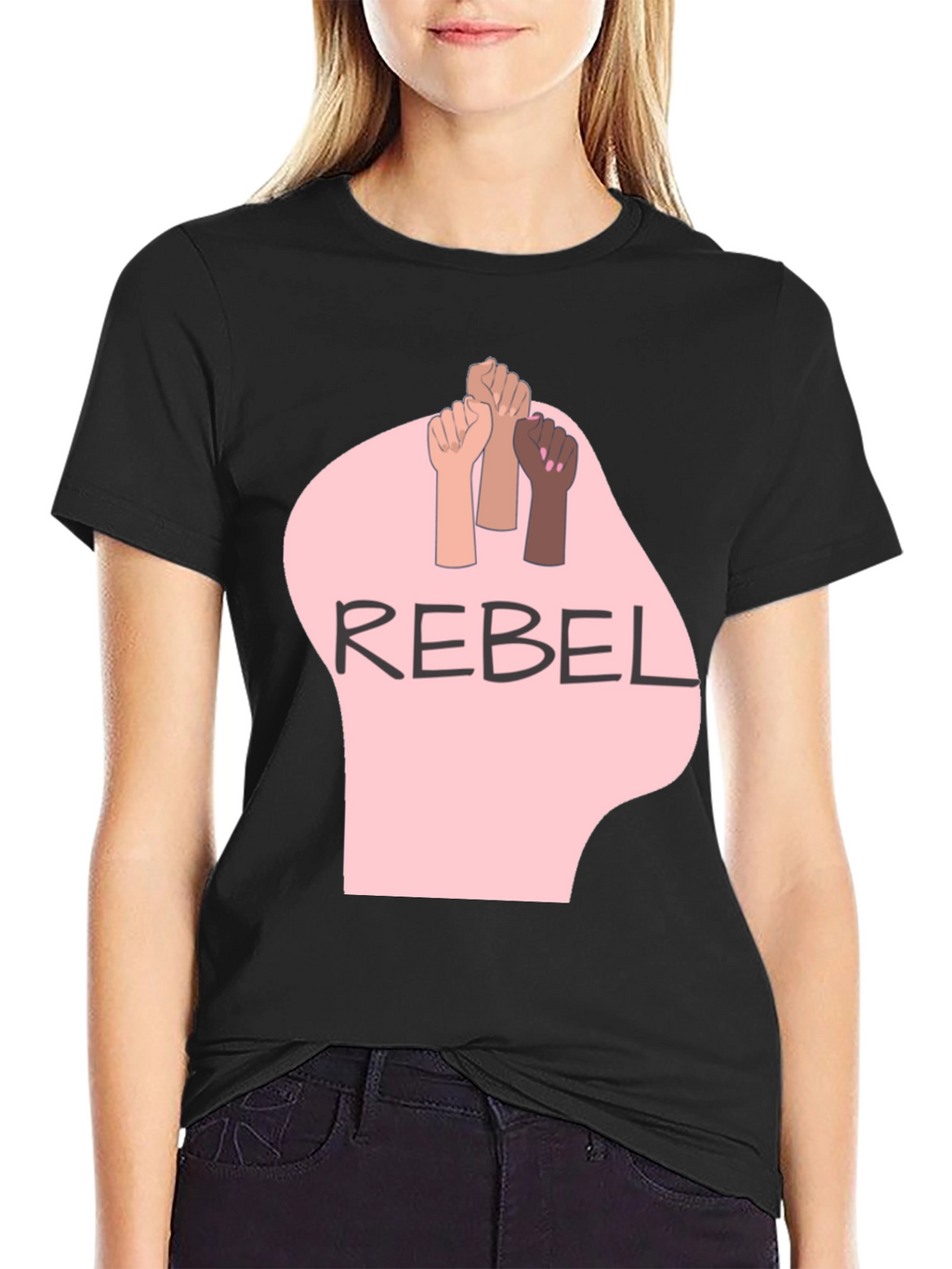 Rebel Graphic Tee - Fist Power T-Shirt