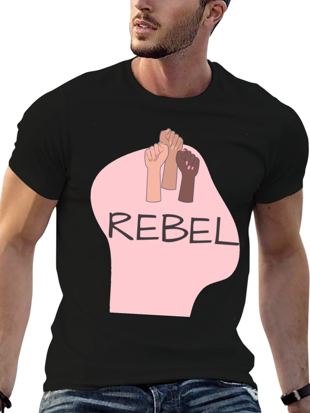 Rebel Graphic Tee - Fist Power T-Shirt