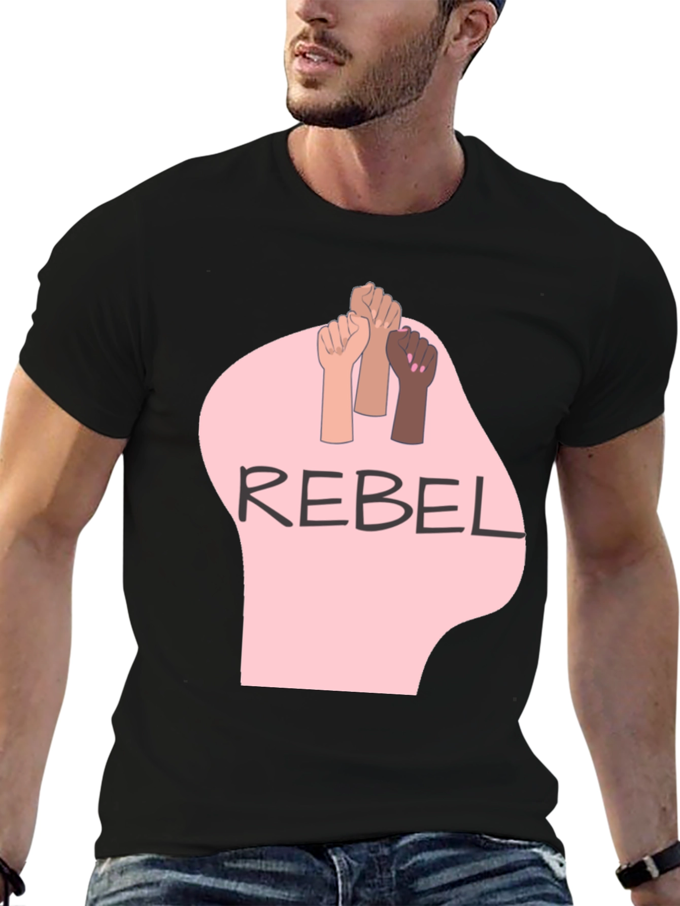 Rebel Graphic Tee - Fist Power T-Shirt