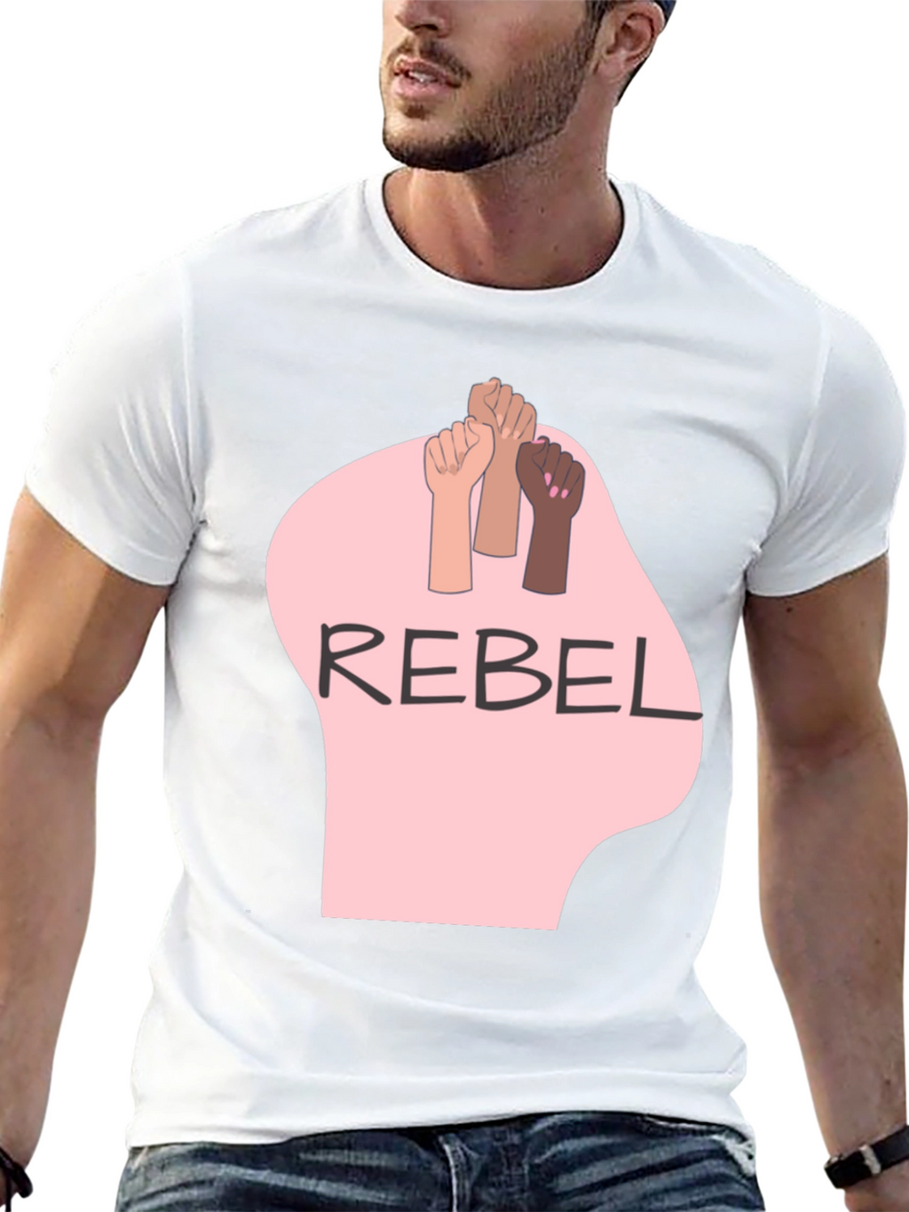 Rebel Graphic Tee - Fist Power T-Shirt
