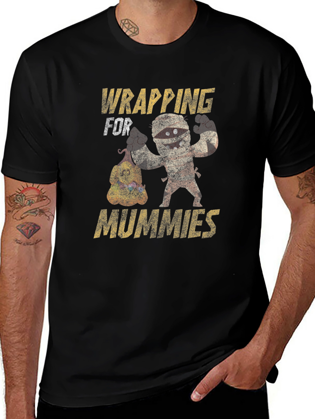 Wrapping for Mummies T-Shirt Funny Halloween