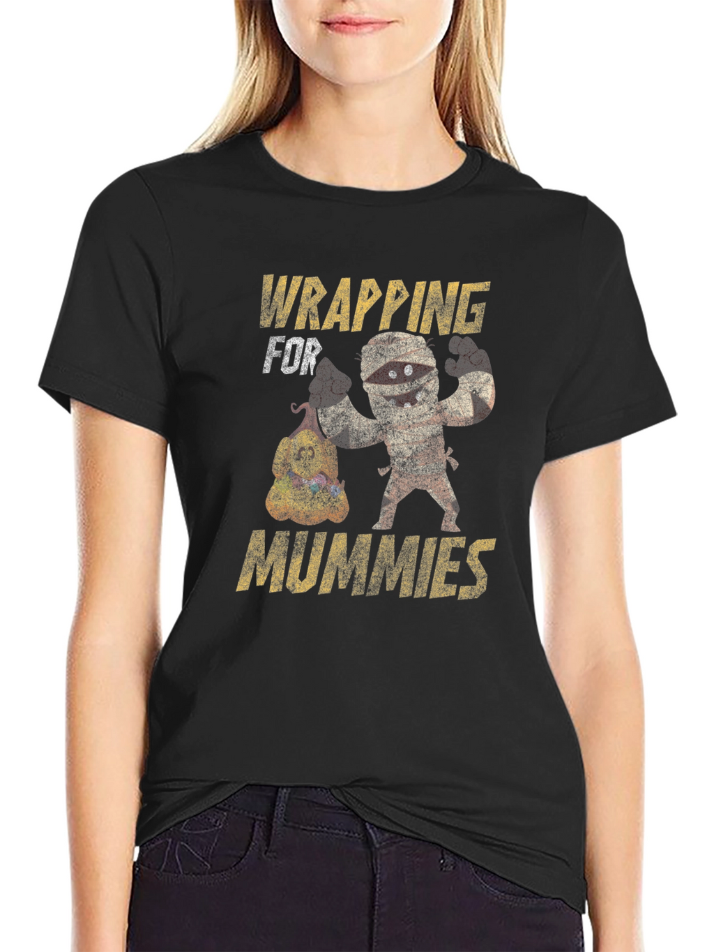 Wrapping for Mummies T-Shirt Funny Halloween