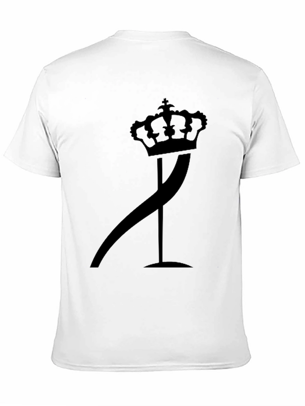 Crown & Curve Graphic Tee - Stylish Black T-Shirt