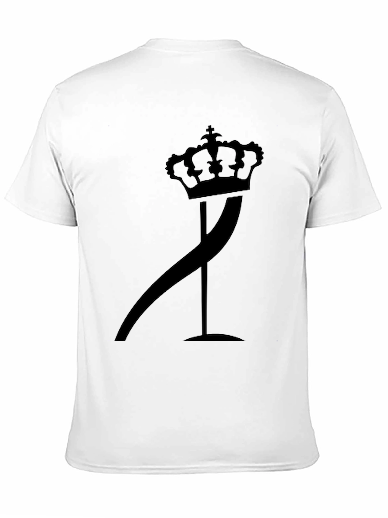 Crown & Curve Graphic Tee - Stylish Black T-Shirt
