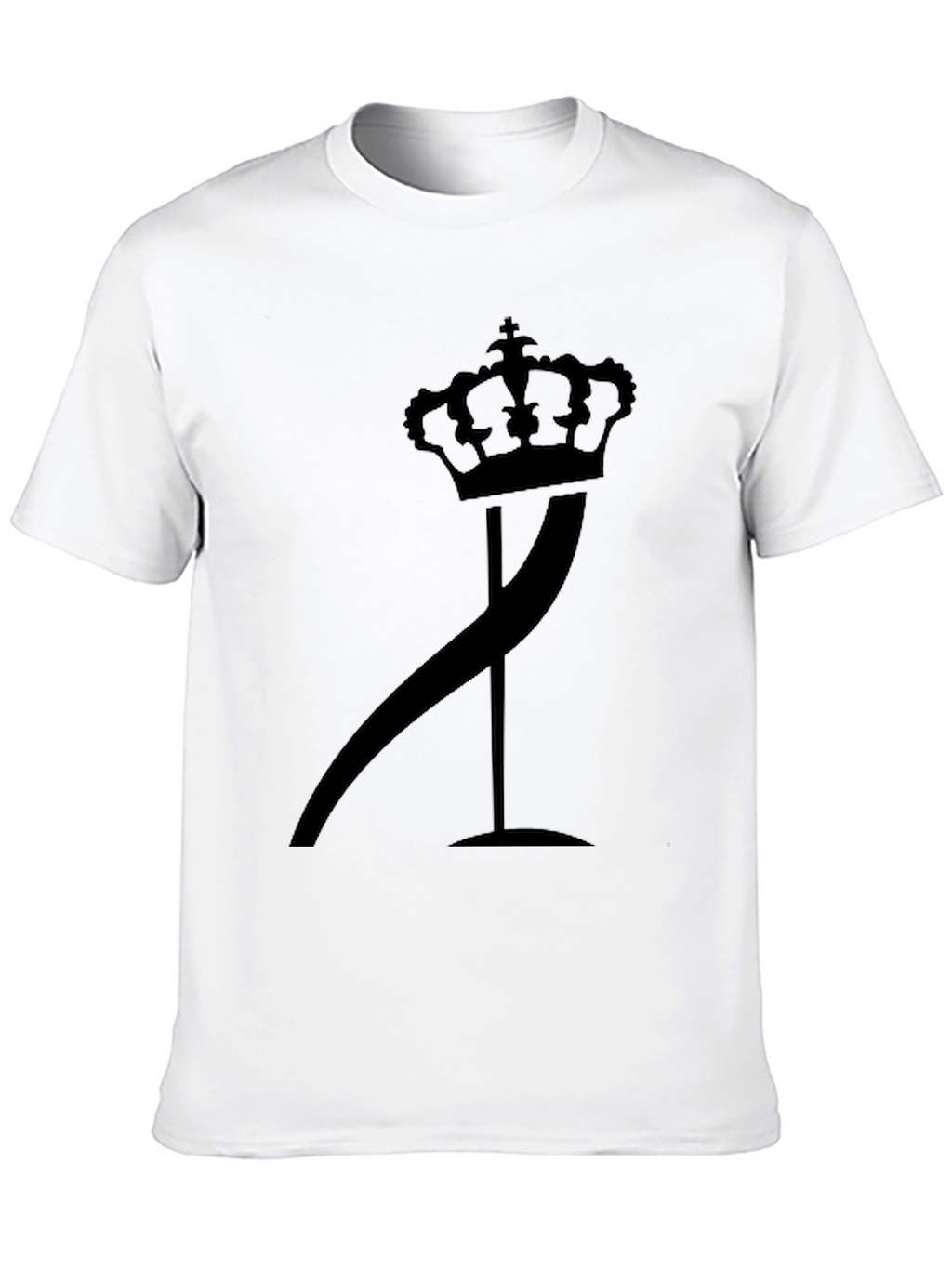 Crown & Curve Graphic Tee - Stylish Black T-Shirt