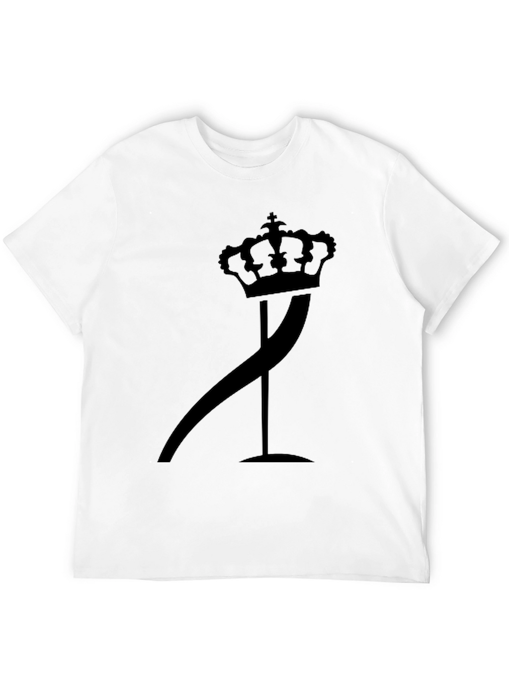 Crown & Curve Graphic Tee - Stylish Black T-Shirt