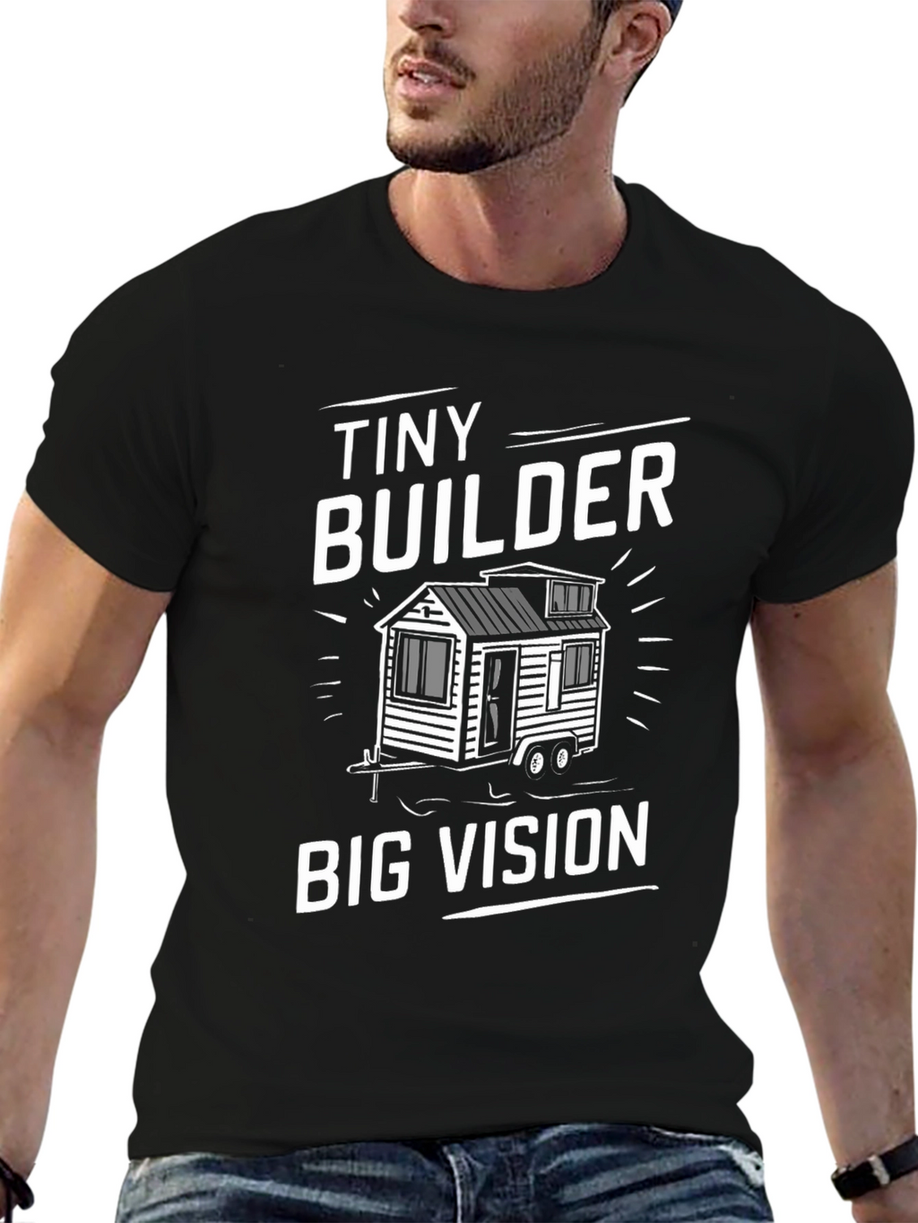 Tiny Builder Big Vision Graphic T-Shirt
