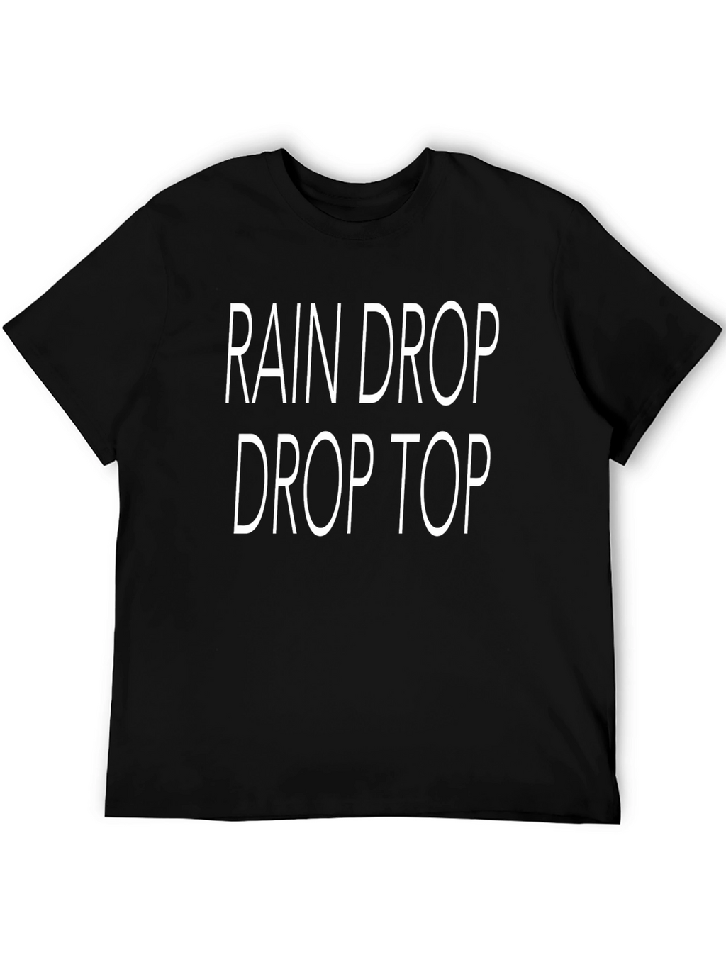 Rain Drop Drop Top Graphic Tee - Black T-Shirt