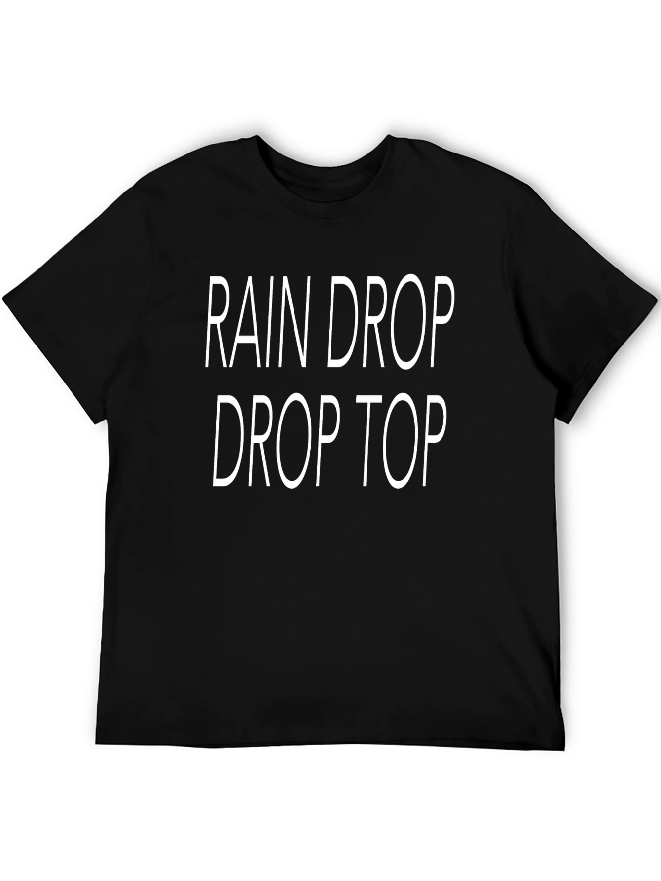 Rain Drop Drop Top Graphic Tee - Black T-Shirt