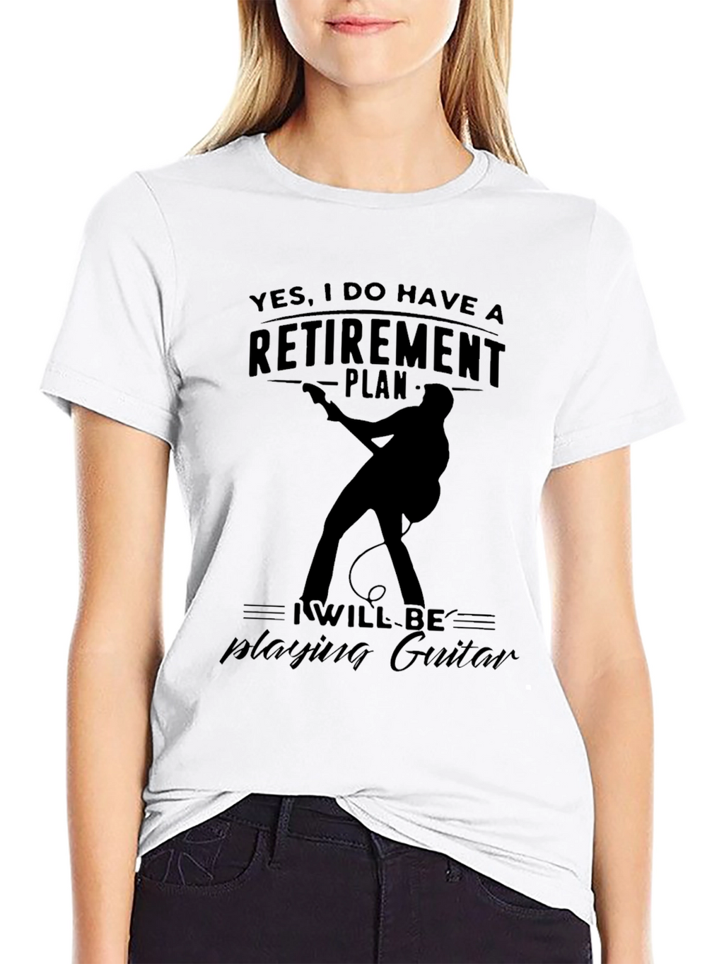Retirement Plan Guitarist Graphic Tee