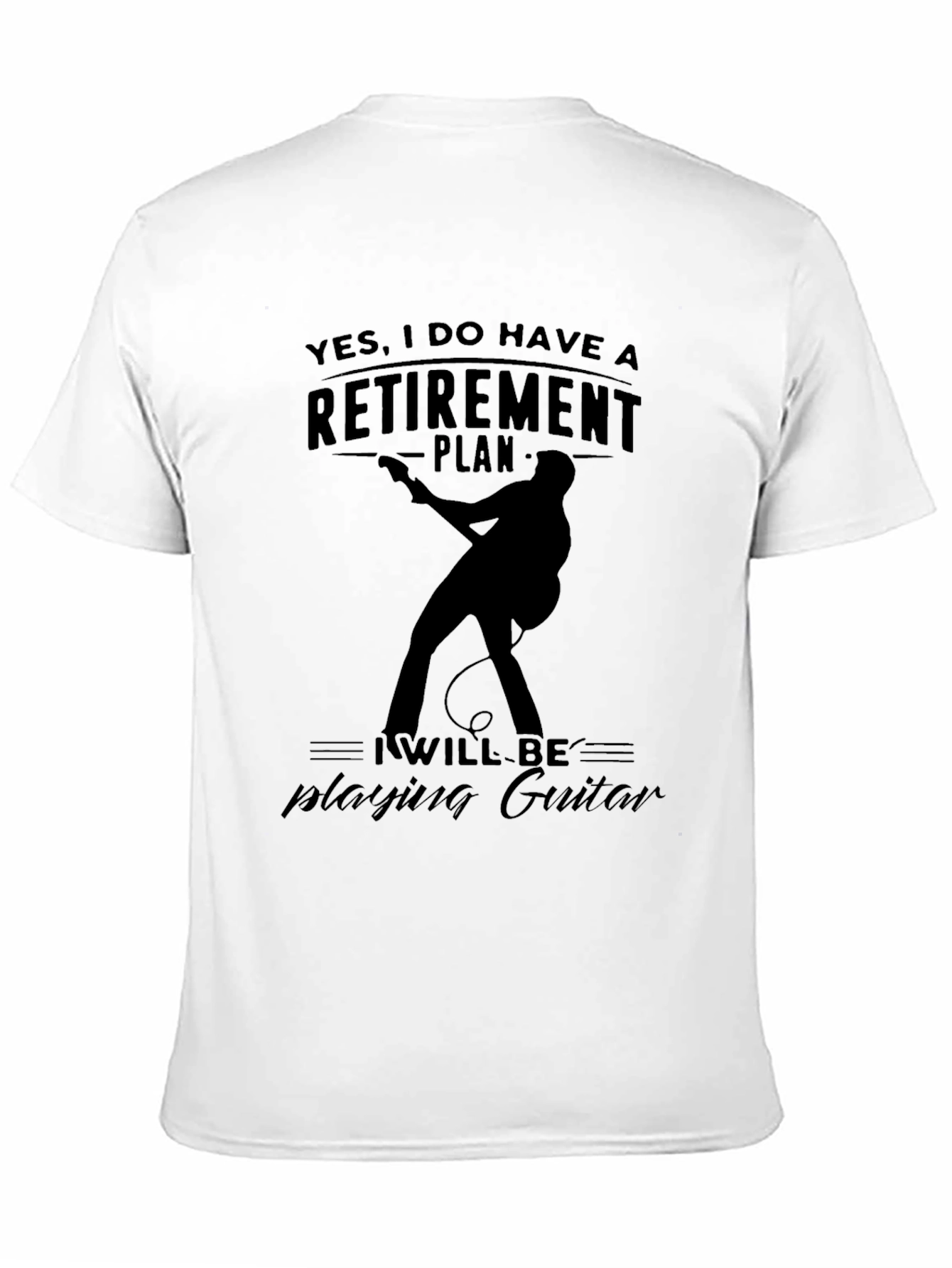 Retirement Plan Guitarist Graphic Tee