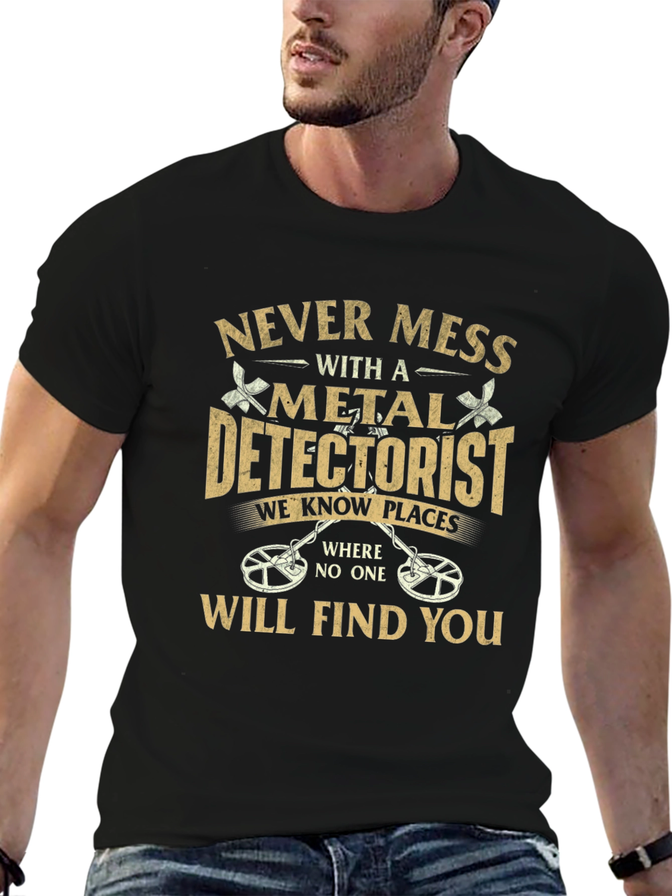 Metal Detectorist Graphic T-Shirt