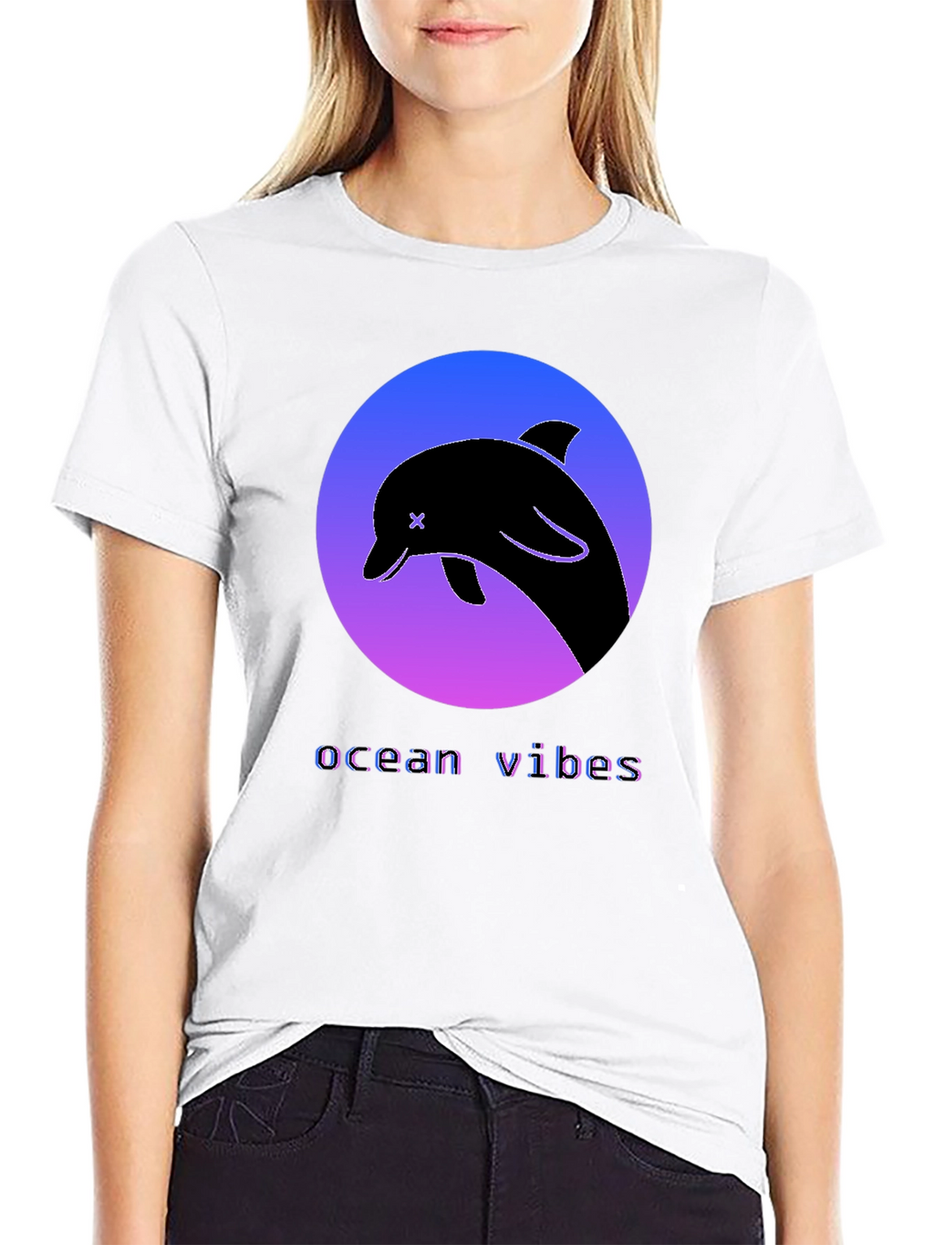 Ocean Vibes Dolphin Graphic Tee - Stylish Comfort