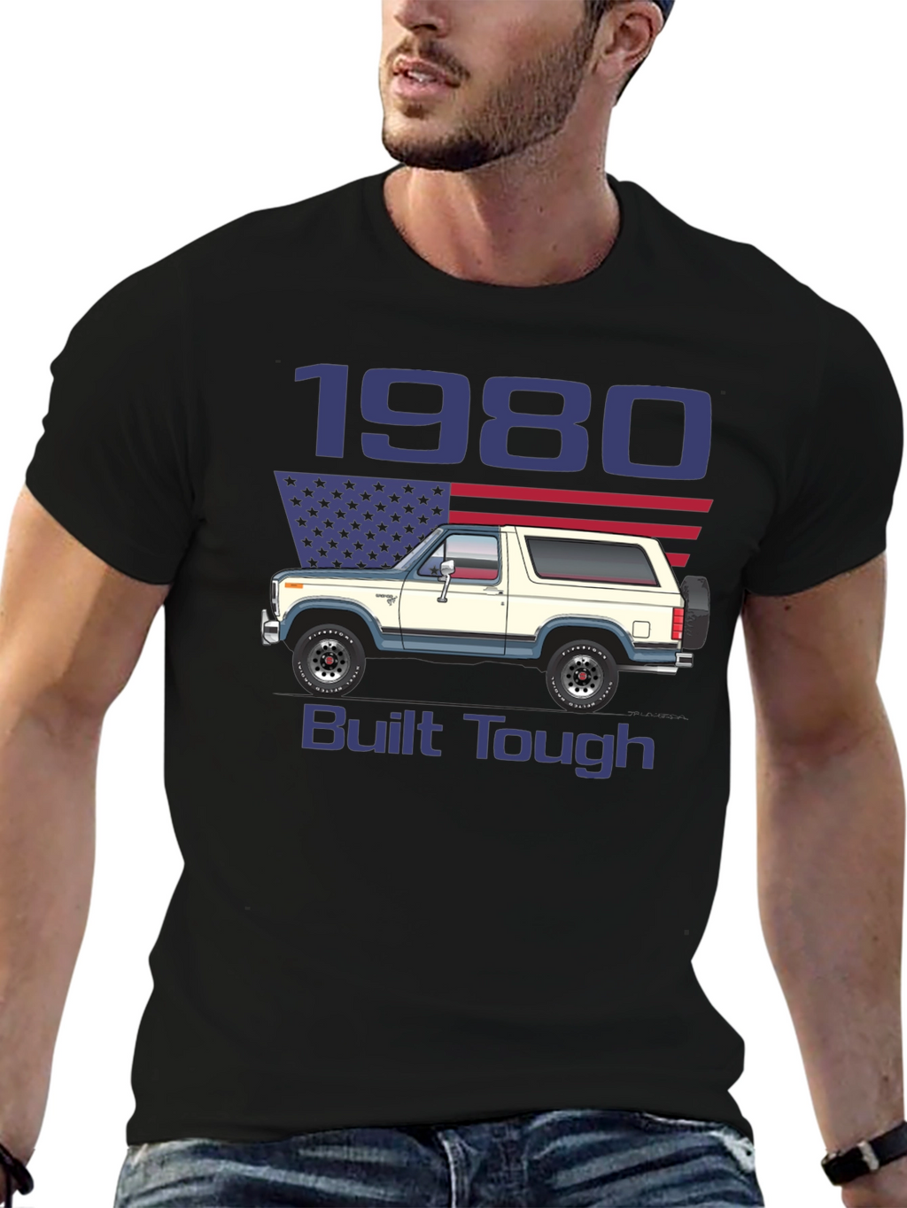1980 Bronco Built Tough T-Shirt