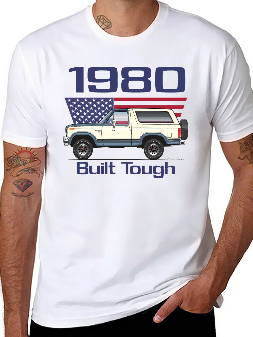 1980 Bronco Built Tough T-Shirt