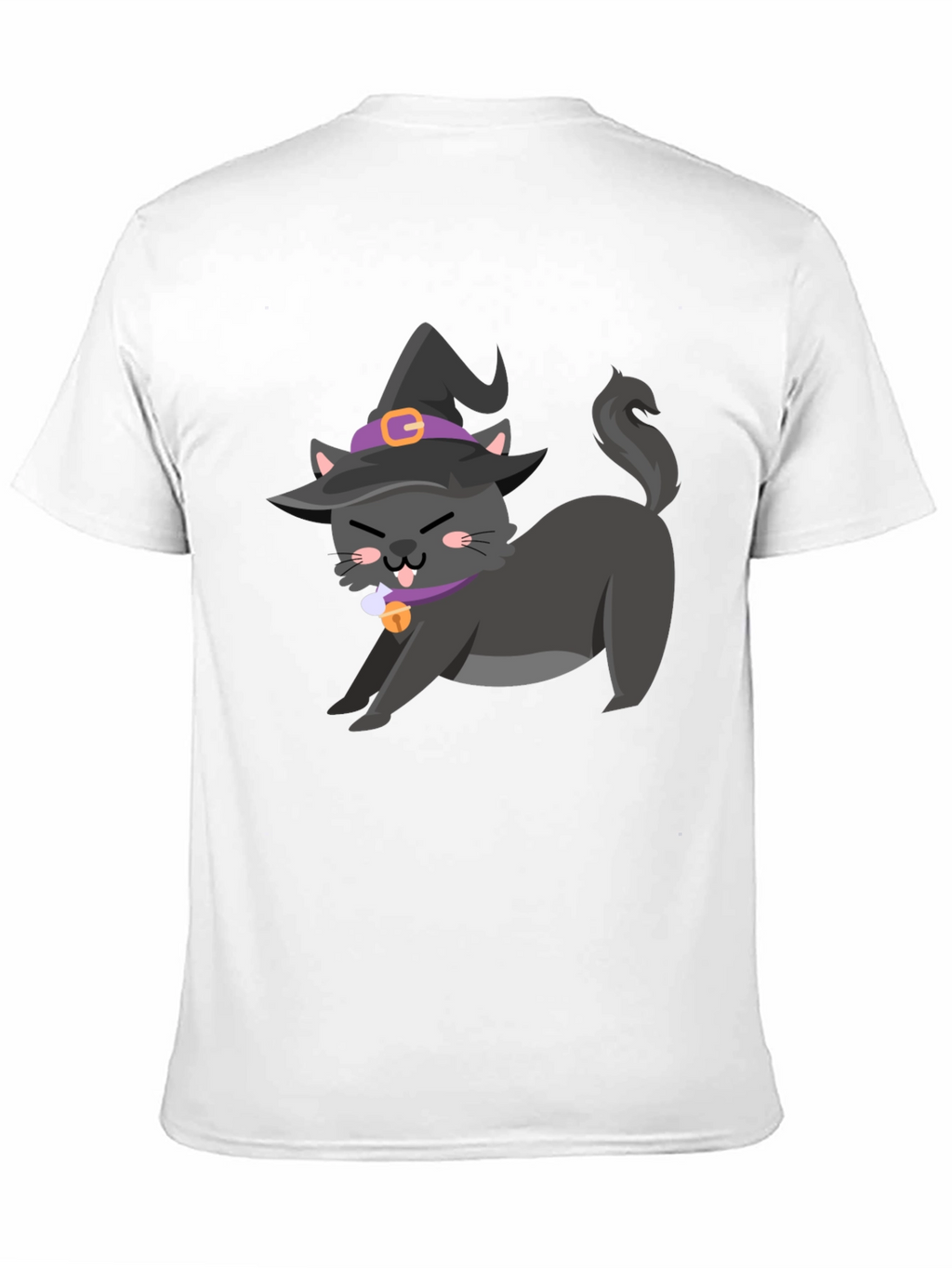 Witch Cat Graphic Tee - Halloween T-Shirt
