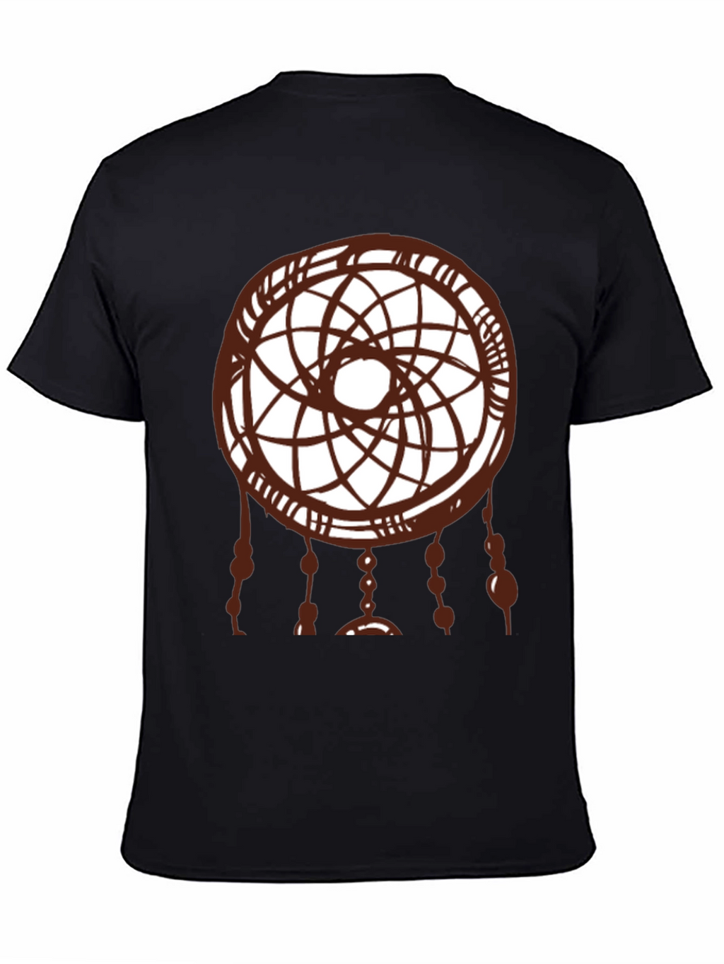 Dreamcatcher Graphic Tee - Black Cotton Shirt