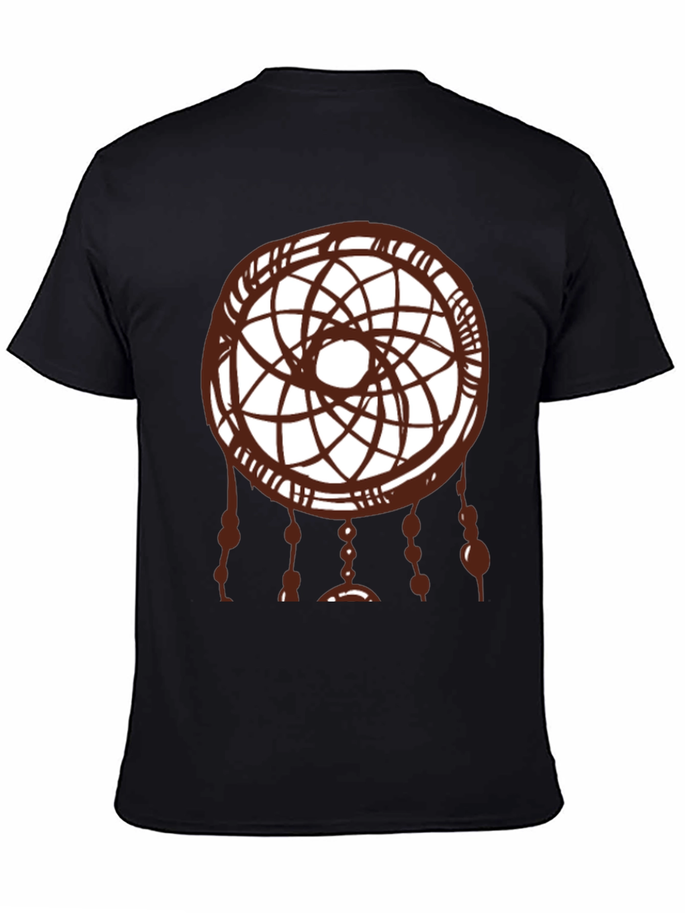 Dreamcatcher Graphic Tee - Black Cotton Shirt
