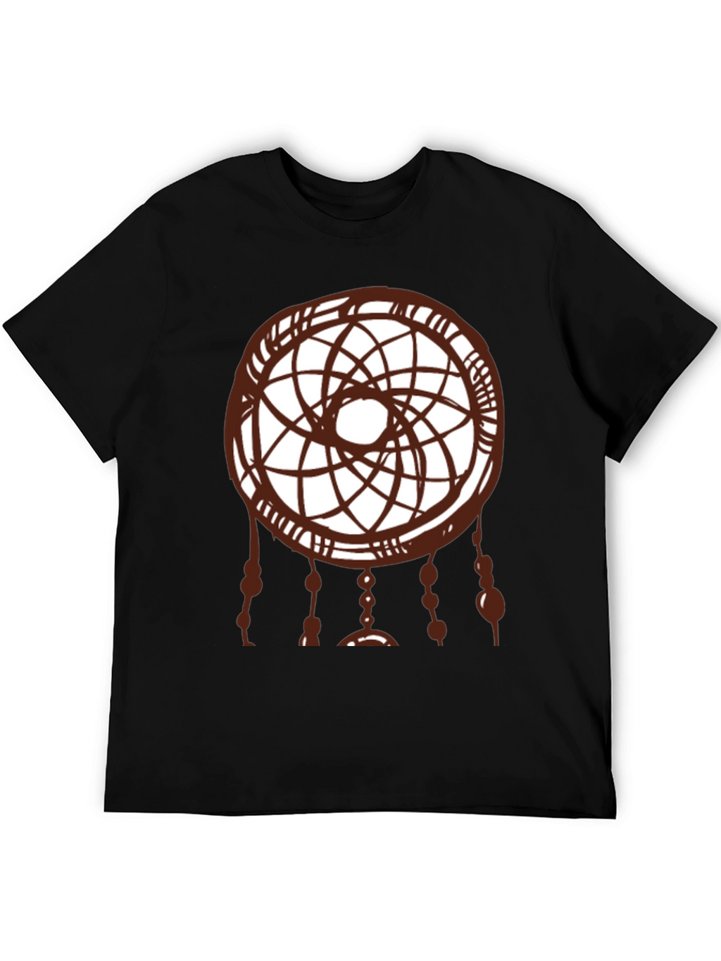 Dreamcatcher Graphic Tee - Black Cotton Shirt