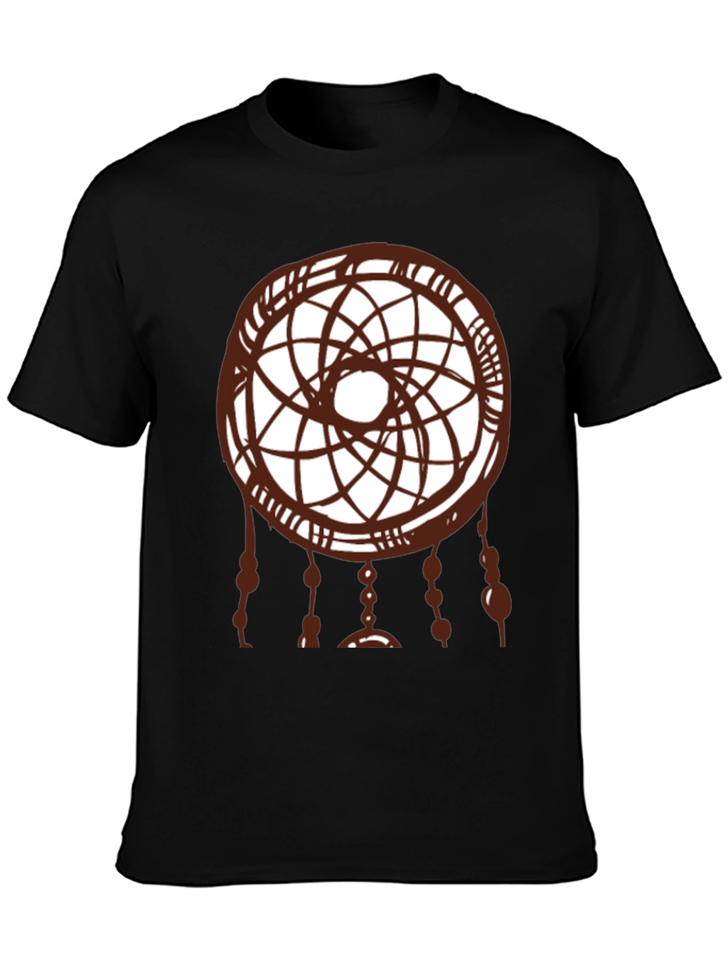 Dreamcatcher Graphic Tee - Black Cotton Shirt